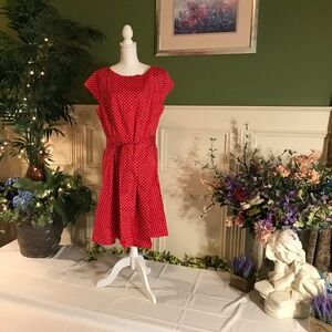 Red retro 50’s style Rockabilly swing dress